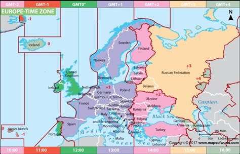 portugal time zone map